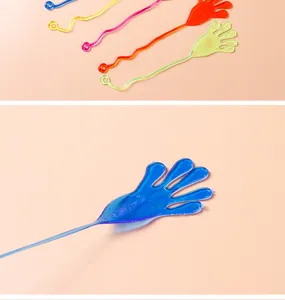 Buntes elastisches klebriges Hand Spielzeug dehnbare Neuheit Party Gefallen sensorisch