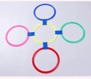 Anelli per campana bambini allenamento sensoriale giocattolo plastica colorata asilo nido