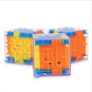 Mini Cubo Mágico Estéreo Bola de Laberinto Cuenta Rodante Niños Juguete Rompecabezas Educativo