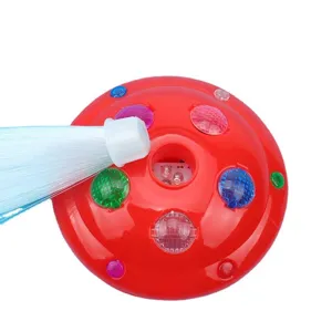 Colorful flashing fiber optic LED toy dome base with brilliant multi-color gems for kids parties.