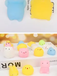 Cute animal mochi squishy toys decompression squeeze balls stress relief toys for kids