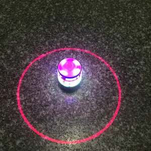 Colorful glowing electronic spinning top toy with music and projection light effect for kids.