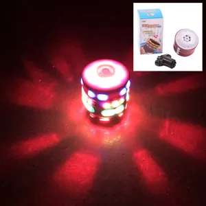 Luminous Music Spinning Top Electronic Flashing Light Rotating Toy With Launcher Kids Educational Stress Relief Toy