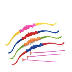 Kids toy bow and arrow set colorful plastic outdoor sports suction cup archery game.