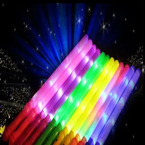 Bastón luminoso LED para concierto fiesta parpadeante colorido de plástico varita
