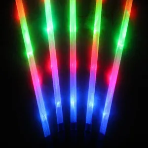 Bastones luminosos LED para conciertos, grandes varitas coloridas de plastico duro.