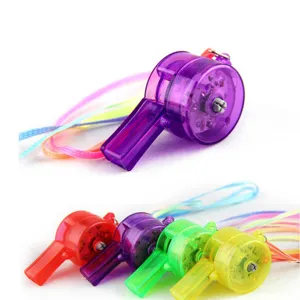 LED Light Up Transparent Whistle Flashing Glow Whistle Toy For Bar Party Nightclub Festival Celebration Ambiance
