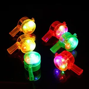 LED light up whistle colorful flashing toys for bar party night club atmosphere cheering supply.