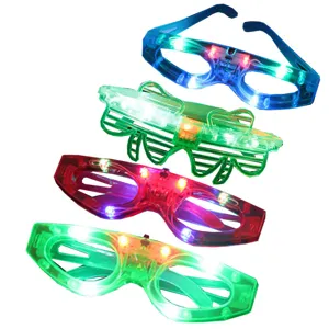 LED φωτεινά γυαλιά πάρτι αναβοσβήνουν Shutter Shades πλαστικό παιδικά χρωματιστά αξεσουάρ