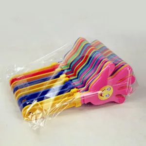 Claquettes à main en plastique coloré bruiteurs pour enfants fête concerts jouets 10pcs