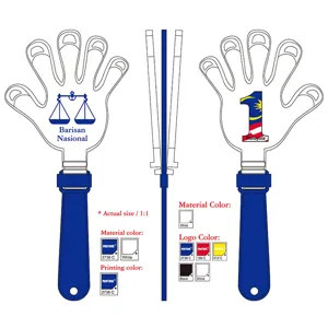 28cm main claqueur jouet en plastique concert animation bruiteur logo personnalisé gros