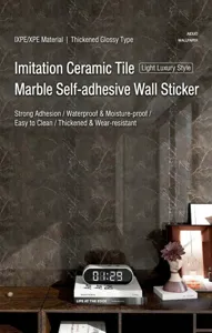 Marmoroptik selbstklebende Tapete wasserdicht PVC Wandaufkleber Innendekor Detailansicht