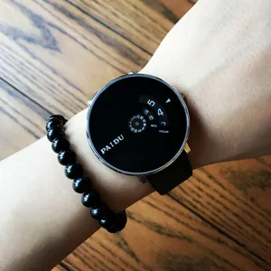 Montre à quartz créative et minimaliste pour homme et femme, montre de poignet décontractée.