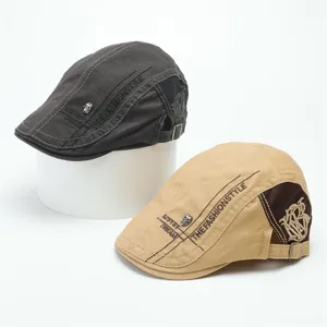 Herren Vintage Schiebermütze Newsboy Hut Sonnenschutz flache Kappe stylische Baskenmütze