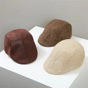 Berretto piatto traspirante primavera estate uomo donna cappello visiera retro casual