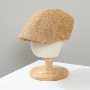 Cappello piatto rétro traspirante da uomo e donna, cappello parasole per primavera ed estate.