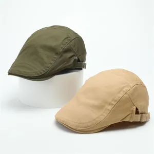 Retro katoen platte pet baret casual hoed lente herfst uniseks mode hoofddeksel