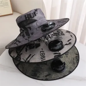 Outdoor sun protection solar fan fisherman hat UV blocking camouflage bucket sun cap