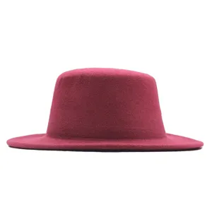 Klassischer Wollfilz Fedora Hut Für Damen Herren Breite Krempe Panama Jazz Hut Elegant Vintage Herbst Winter Hut