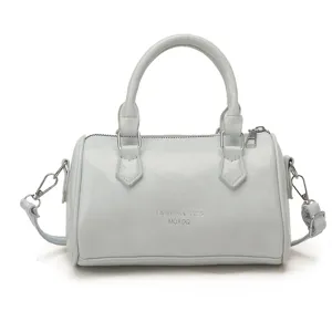 Borsa a mano a cuscino elegante in pelle PU da donna, borsa a tracolla trendy chic.