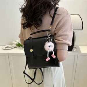 Sac a dos elegant pour femme sac a bandouliere en cuir noir tendance au quotidien.
