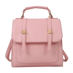 Sac a dos femme rose elegante en cuir PU sac porte epaule decontracte voyage quotidien