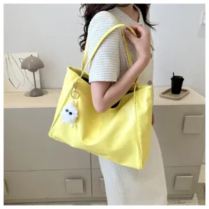Sac cabas souple de grande capacité à la mode, sac bandoulière décontracté quotidien.