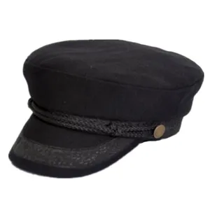 Uomo Donna Moda Cappello da Marinaio Caldo Cotone Berretto a Parte Superiore Piatta Vintage Retrò Basco Chic Cappello da Fornaio per Autunno Inverno