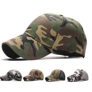 Men Camouflage Baseball Cap Cotton Polyester Mesh Trucker Hat Curved Brim Breathable Sun Protection Outdoor Sports Hat For Unisex