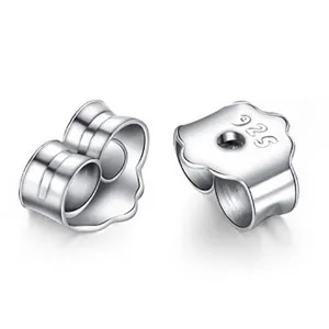 925 Sterlingsilber Ohrringrückseiten Schmetterling Ohrstöpsel Minimalistischer Schmuck Zubehör Für Den Täglichen Gebrauch