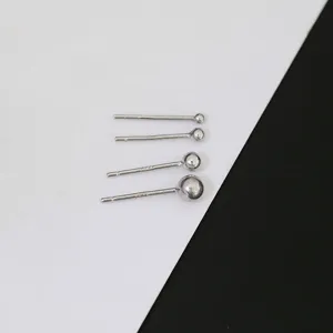 999er Silber Kugel Ohrstecker Set Minimalistische Runde Ohrringe Schmuck fur Damen