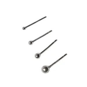 S999 Sterlingsilber Kugel Ohrstecker Minimalistische Silber Ohrringe Schmuck Set Damen