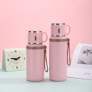 Bouteille d'eau de voyage extérieure portable de thermos en acier inoxydable 316 unie