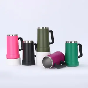 Stainless Steel Insulated Tumbler With Handle Double Wall Vacuum Travel Coffee Mug Portable Large Capacity Beer Cup