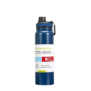 Bouteille d'eau isotherme sous vide en acier inoxydable double paroi gourde sport portable