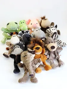 Marionnettes à main en peluche animale avec longues jambes, jouets interactifs doux.