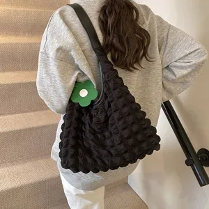 Primavera 2025 nuova borsa a tracolla donna moda casual tinta unita strutturata tote.