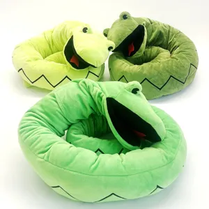 Divertente Serpente Lungo Peluche Animale di Peluche Realistico Bambola Pitone Burattino a Mano Interattivo Giocattolo Morbido per Regali di Bambini
