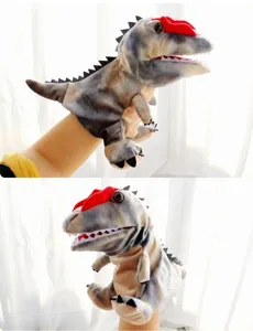 Simulatie dinosaurus handpop pluche speelgoed beweegbare mond kinderen verhaal interactief
