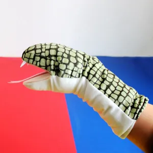 Burattino a Mano di Serpente di Simulazione Peluche 12 Zodiaco Animale Imbottito Bocca Mobile Giocattolo