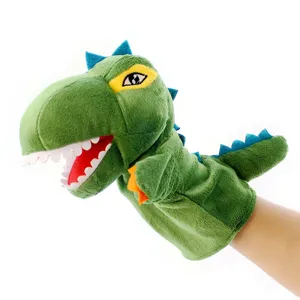 Simpatico dinosauro peluche marionetta a mano giocattolo per bambini spettacolo scuola.