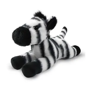 Plüsch Zebra Stofftier Spielzeug, süßes schwarz-weiß gestreiftes Design für Tischdekoration.