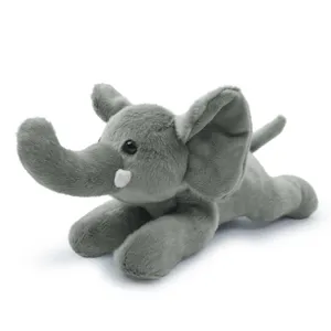 Süßes graues Elefanten Plüschtier, weiches Kuscheltier Puppe für Kinder Geschenk und Deko.