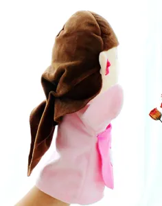 Puppazzo burattino a mano in peluche per bambini storie asilo nido interattivo.