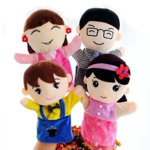 Set di marionette a mano in peluche per bambini storie spettacolo di burattini simpatiche