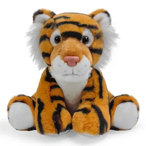 Realistisches sitzendes Tiger Plüschtier, süße Kuscheltiere Wildtier Puppe für Kinder Dekoration.