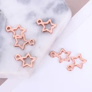 Galvanisierte Legierung Mini Stern Anhänger Schmuckstücke für DIY Halskette und Armband.