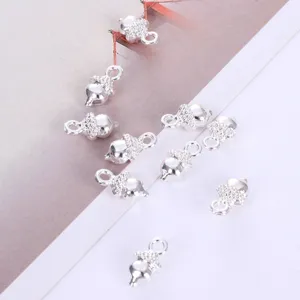 Kleine silberne Eichel Anhänger Charms für DIY handgemachte Schmuck Armbänder Halsketten Basteln