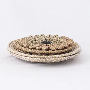 Set Di Cesti Da Parete In Erba Marina Naturale Piatti Sospesi Decorativi Per Soggiorno Camera Da Letto Arredamento