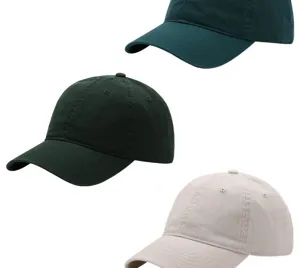 Klassieke gewassen katoenen honkbalpet effen kleur dad hat verstelbare comfortabele zonnehoed